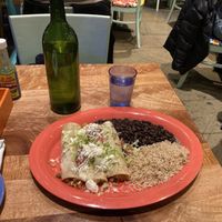 Vegan enchilada at Playa Betty's in New York City