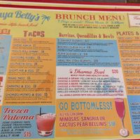 Nothing marked vegan on the menu. at Playa Betty's in New York City