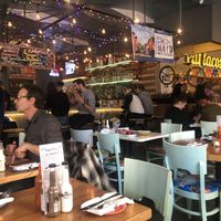 Interior in front of bar at Playa Betty's in New York City