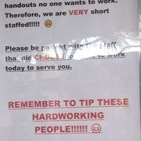 Apparently it's my responsibility to make sure their employees are paid enough at Bubba Burgers in Koloa