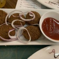 Fried baby jackfruit with ketchup  at Upali's by Nawaloka in Colombo