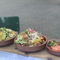 Nacho’s, Kapsalon and Beet salad. Picture of earlier in the year, check their website for the current menu ;) at Bistro Calypso in Eindhoven