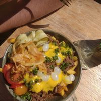 Can't remember the name (inspired from a traditional belgian dish) at Bistro Calypso in Eindhoven