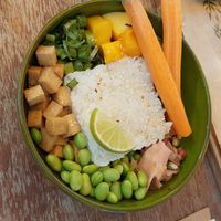 Poke bowl at Bistro Calypso in Eindhoven