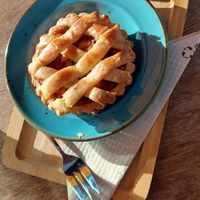 Warm Apple cake at Bistro Calypso in Eindhoven