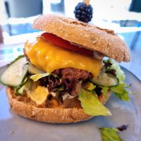 Burger at Bistro Calypso in Eindhoven