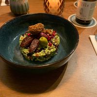 Bulgur Salad with Falafel and dates   at Bistro Calypso in Eindhoven