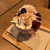 sundae autumn cherry  at Bistro Calypso in Eindhoven