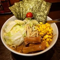 Spicy gluten free vegan ramen at Shinbu Sakiya Ramen - 麺匠真武咲弥 in Tokyo