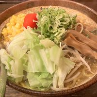 Vegan shio (salty) ramen  at Shinbu Sakiya Ramen - 麺匠真武咲弥 in Tokyo