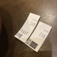 The tickets!  at Shinbu Sakiya Ramen - 麺匠真武咲弥 in Tokyo