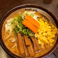Vegan kara miso ramen at Shinbu Sakiya Ramen - 麺匠真武咲弥 in Tokyo
