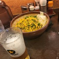 Vegan ramen and beer at Shinbu Sakiya Ramen - 麺匠真武咲弥 in Tokyo