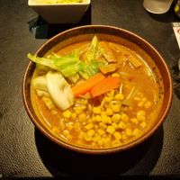 Spicy miso vegetarian ramen at Shinbu Sakiya Ramen - 麺匠真武咲弥 in Tokyo