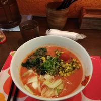 Tomatto vegan ramen at Shinbu Sakiya Ramen - 麺匠真武咲弥 in Tokyo
