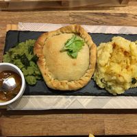 Pie and mash  at Choco Kebab Cafe in Bugibba