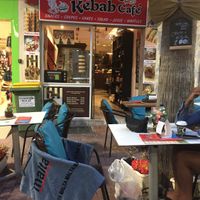 Outdoor seating at Choco Kebab Cafe in Bugibba