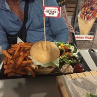 Beyond burger at Choco Kebab Cafe in Bugibba