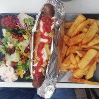 The vegan doggie. Delicious! at Choco Kebab Cafe in Bugibba