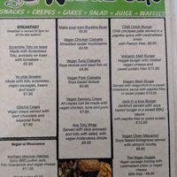 Menu at Choco Kebab Cafe in Bugibba