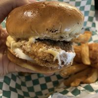 Delicious chicken sandwich   at Can't Believe It's Not Meat - Hyde Park in Chicago