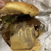 Who Betta Burger with bacon   at Can't Believe It's Not Meat - Hyde Park in Chicago