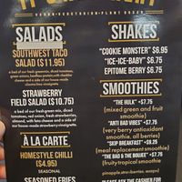 Menu at Can't Believe It's Not Meat - Hyde Park in Chicago