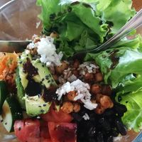 Buddah Bowl (vegan) at ReThink in Utila