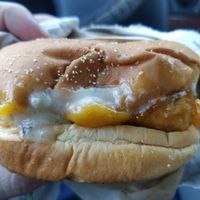 Fish sandwich at Vegan Picnic - Polk St in San Francisco