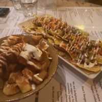 Patatas Bravas and nachos at La Vida in Sliema