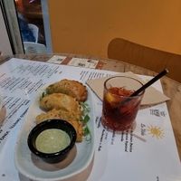 Empanadas with Spinach and Mushrooms and a Negrino at La Vida in Sliema