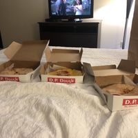 Perfect cozy meal after a long day of driving! at D.P. Dough in Champaign