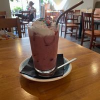 Strawberry "milk"shake at Falla in Bydgoszcz