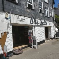Café front at She Sells in St Austell