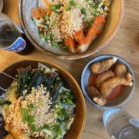 Lalot skewers, crispy chicky bowl and prawn-like tempura at Liu Lin in Brussels