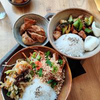 Rice dishes at Liu Lin in Brussels