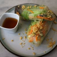 spring rolls at Liu Lin in Brussels