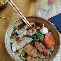 The "Joyful Taiwan" noodle soup. The soy bits are amazing. at Liu Lin in Brussels