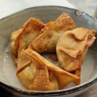 cripsy wontons at Liu Lin in Brussels