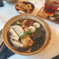 Chinese herbal soup and calamari at Liu Lin in Brussels