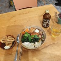 Vegan calamari and Chinese herbal soup at Liu Lin in Brussels