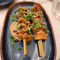 Satay skewers at Liu Lin in Brussels