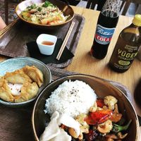 Food and drinks  at Liu Lin in Brussels