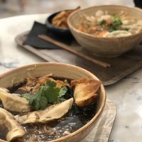 chinese herbal noodle soup at Liu Lin in Brussels