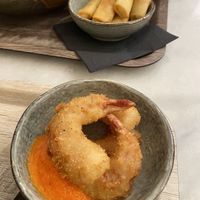 Prawn tempura - tasted like the real thing! at Liu Lin in Brussels