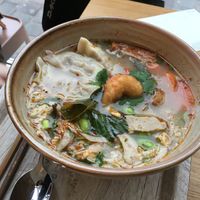 Lemongrass rice noodles soup at Liu Lin in Brussels