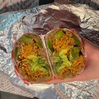 bean, rice, nopal & avocado burrito   at El Nopal in Everett