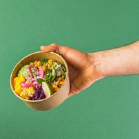 our bowl of the day, for just 7,5€ at Rå Bowls & Juices in Groningen