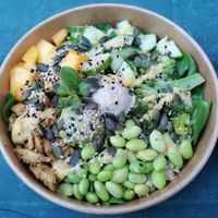 Roasty Rio bowl at Rå Bowls & Juices in Groningen