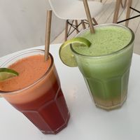 Juices - Vitamin Viking & Super Greens  at Rå Bowls & Juices in Groningen